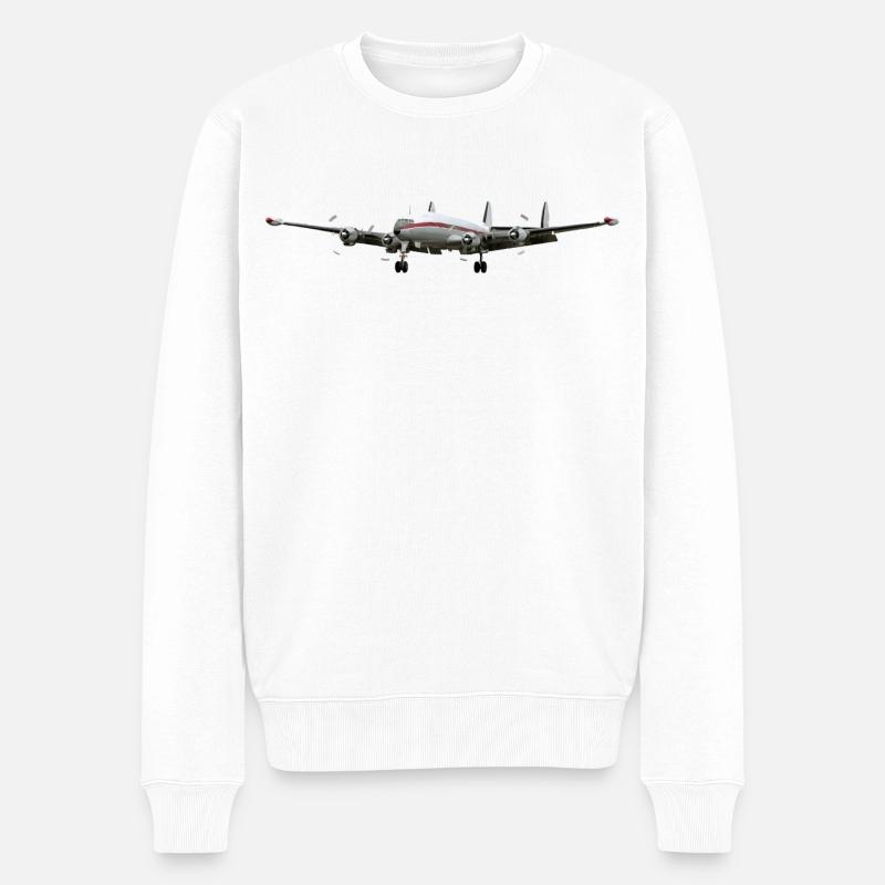 Super Constellation - Männer Premium Bio Pullover - Weiß