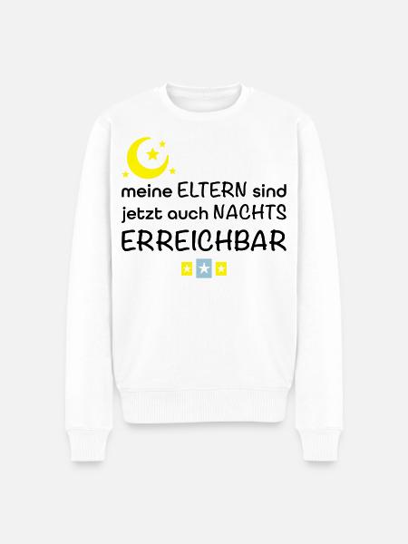 lustige Babysprüche - Männer Premium Bio Pullover - Weiß