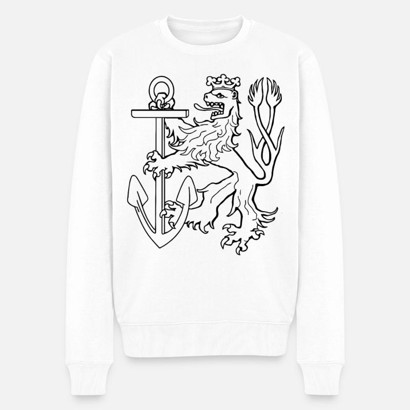 Düsseldorf Lion - Pull Premium bio Homme - blanc