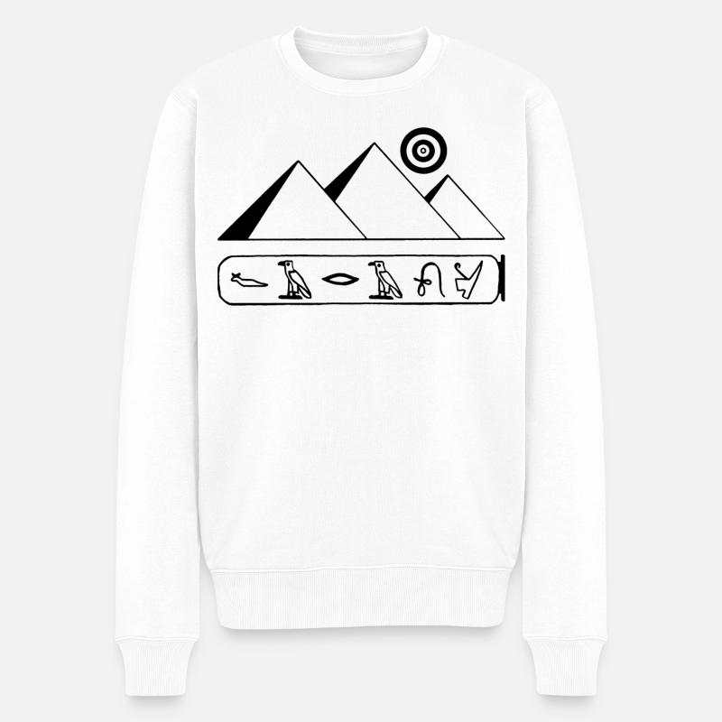 Pyramides et pharaons noirs - Pull Premium bio Homme - blanc