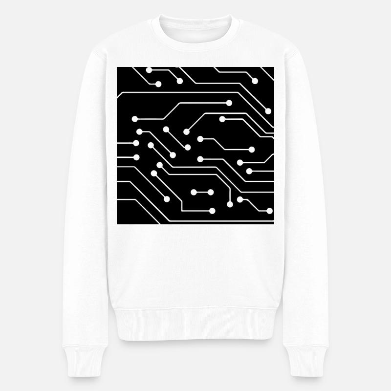 Modèle d'ordinateur - Pull Premium bio Homme - blanc