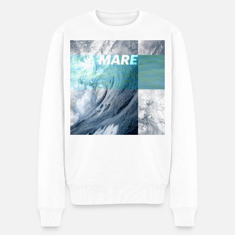 MARE – la mer vous appelle - Pull Premium bio Homme - blanc