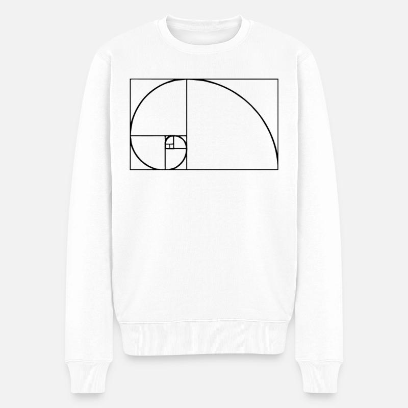 Tshirt Fibonacci - Pull Premium bio Homme - blanc