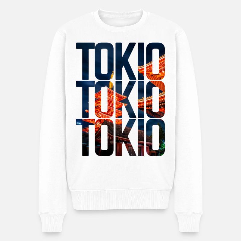 Tokyo - Pull Premium bio Homme - blanc