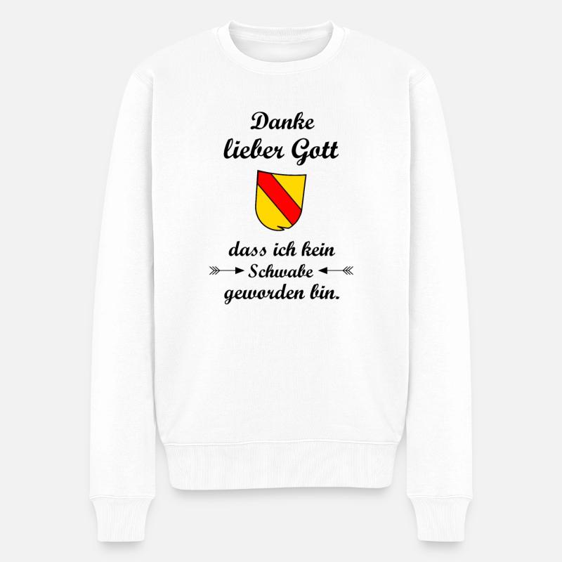 Baden Württemberg - Männer Premium Bio Pullover - Weiß