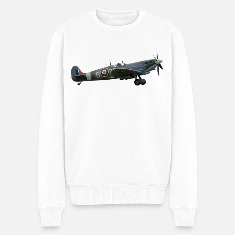 Spitfire - Männer Premium Bio Pullover - Weiß