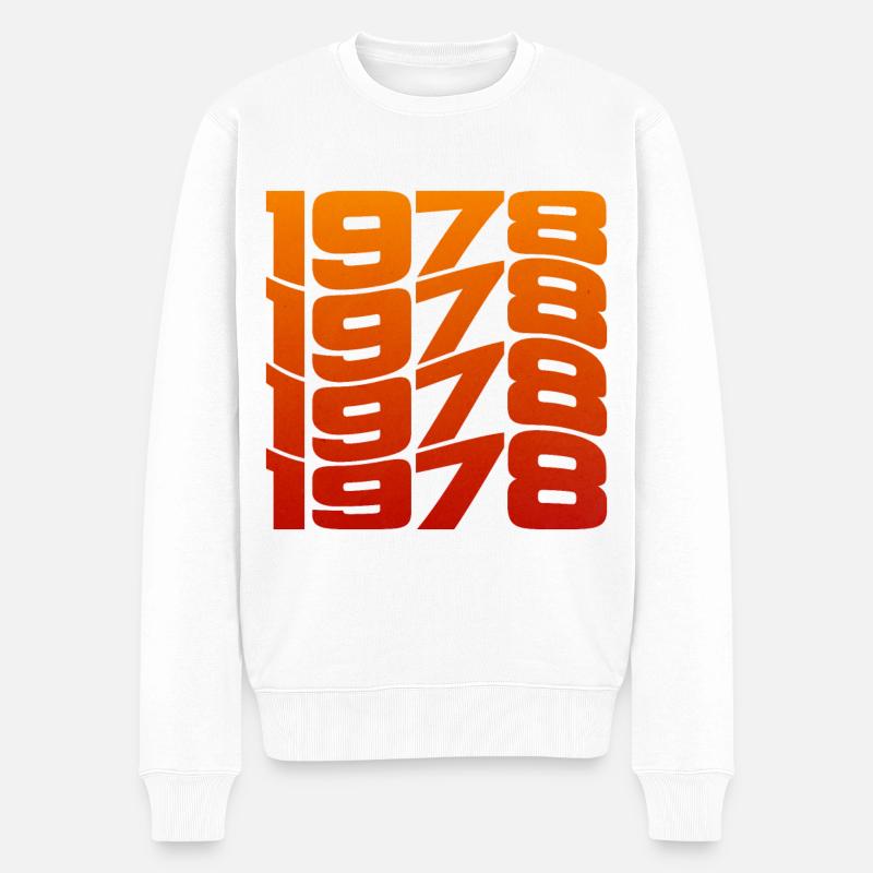 Millésime 1978 année de naissance - Pull Premium bio Homme - blanc