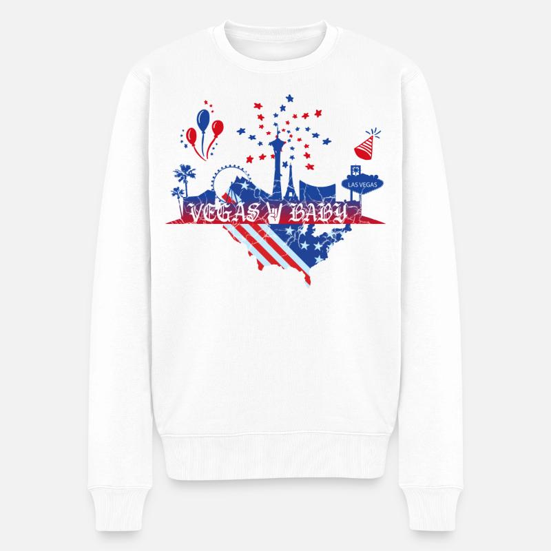 Bébé de Las Vegas - Pull Premium bio Homme - blanc