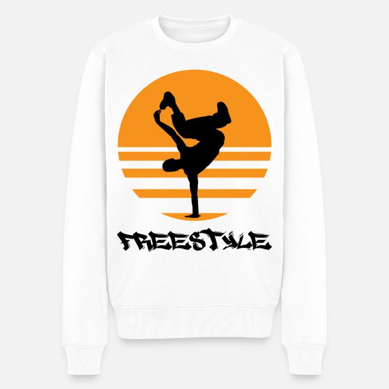 Freistil - Männer Premium Bio Pullover - Weiß