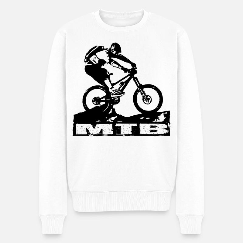 MTB - Männer Premium Bio Pullover - Weiß