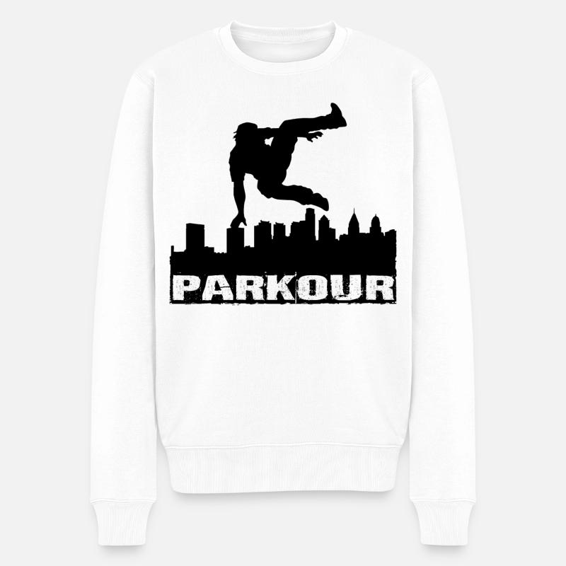 Parkour - Pull Premium bio Homme - blanc