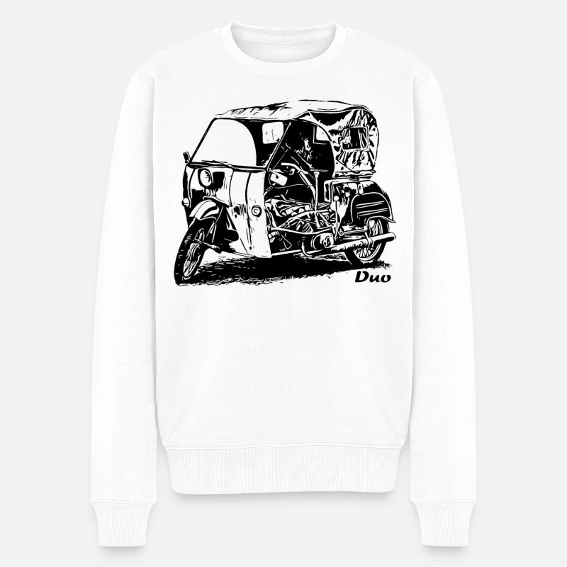 Simson Duo Krause - Männer Premium Bio Pullover - Weiß