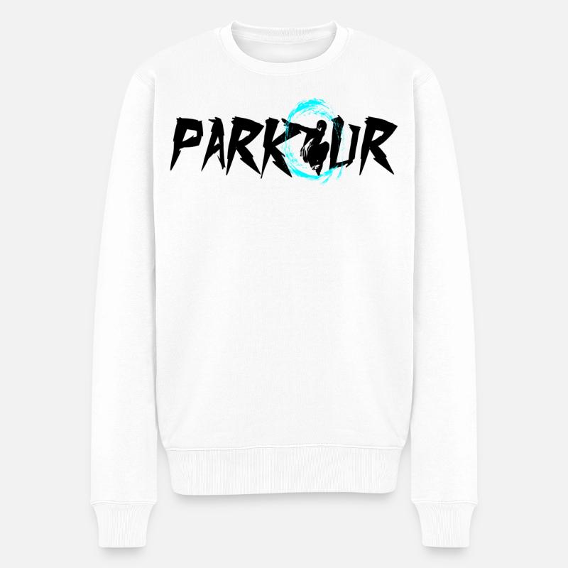 Parkour - Pull Premium bio Homme - blanc