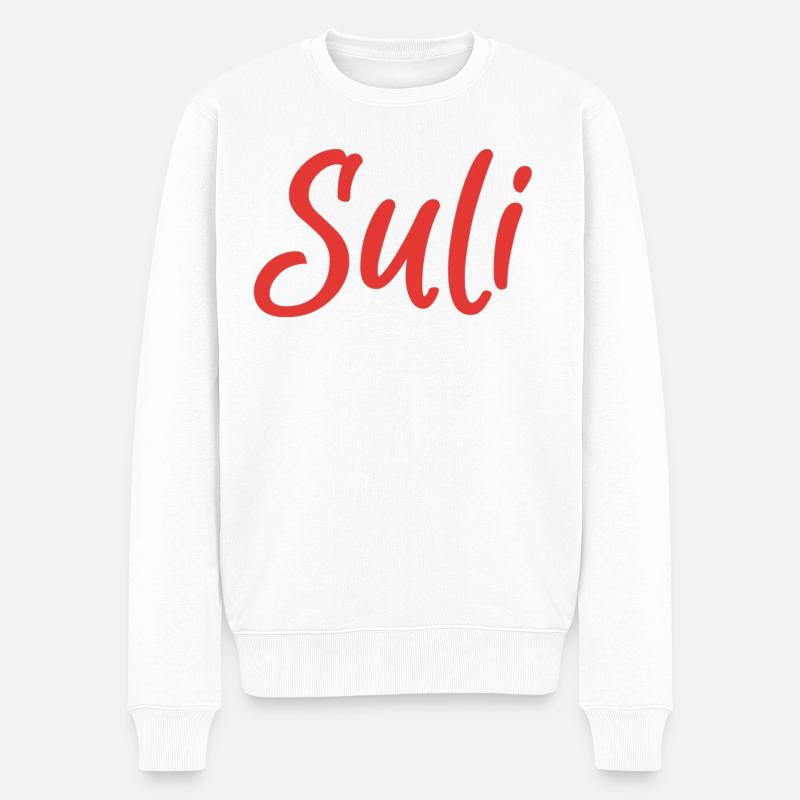 Suli ( Suli ) - Pull Premium bio Homme - blanc