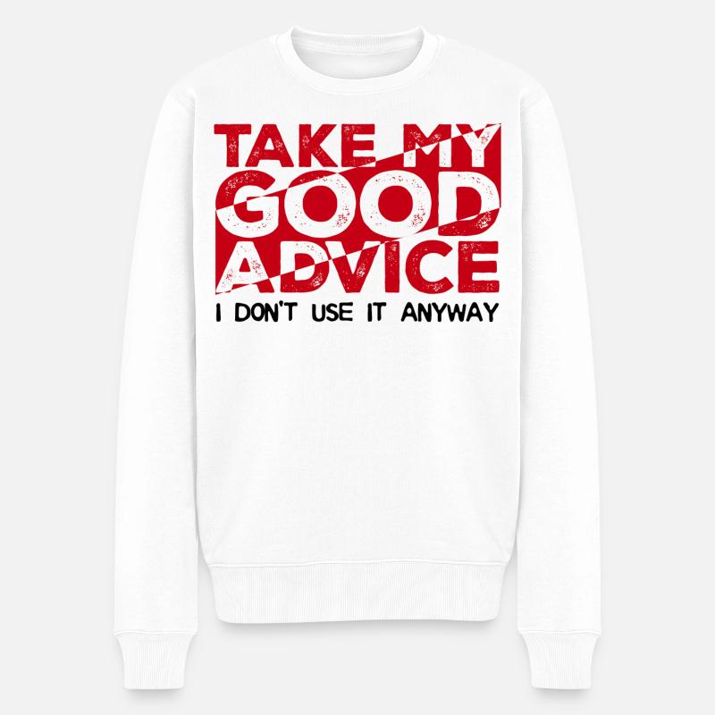 Cool blague Drôle de phrases - Pull Premium bio Homme - blanc