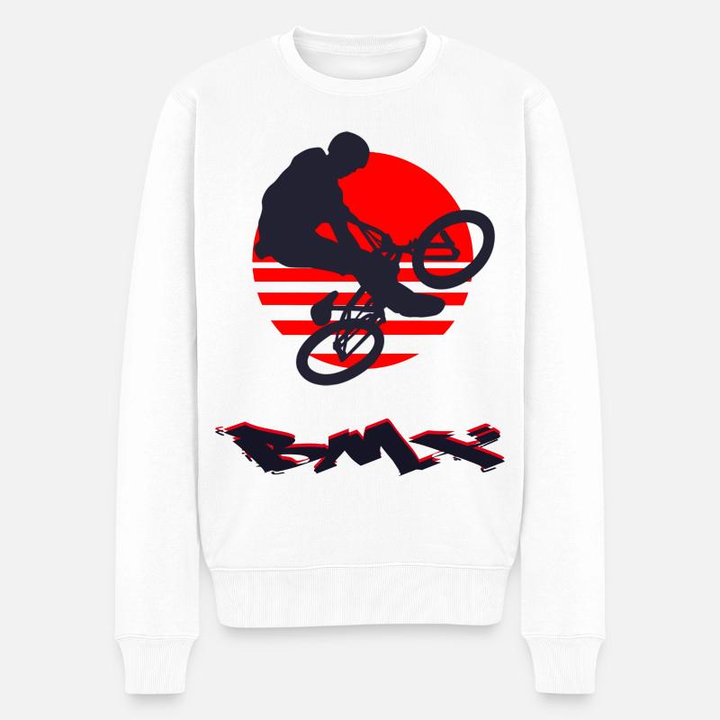 Das BMX - Männer Premium Bio Pullover - Weiß