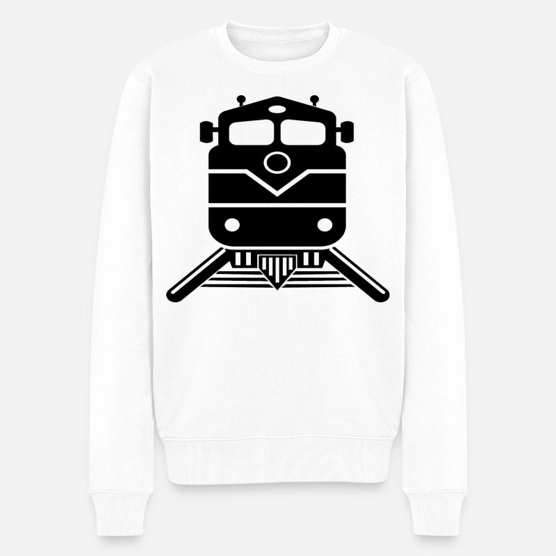 Zug Zugführer Design - Pull Premium bio Homme - blanc