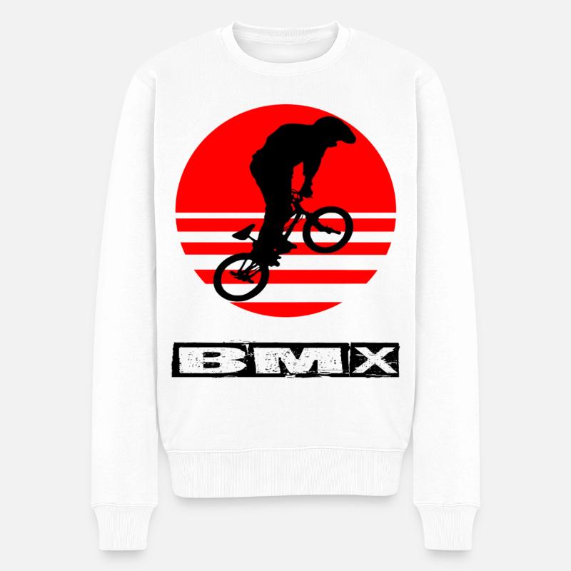 BMX - Männer Premium Bio Pullover - Weiß
