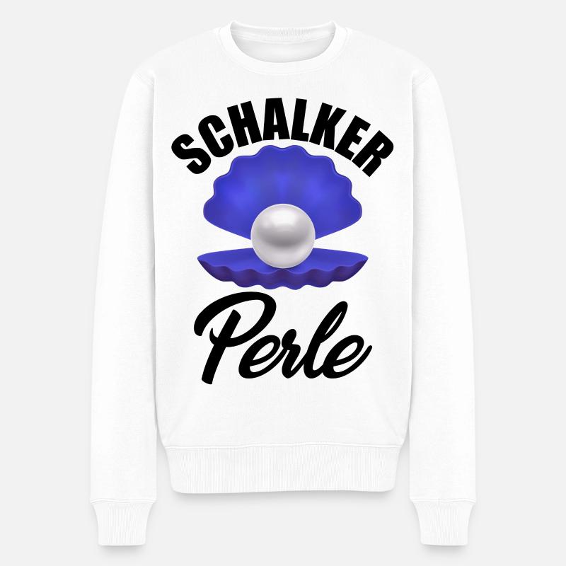 Ruhrpott Gelsenkirchen Perle - Männer Premium Bio Pullover - Weiß