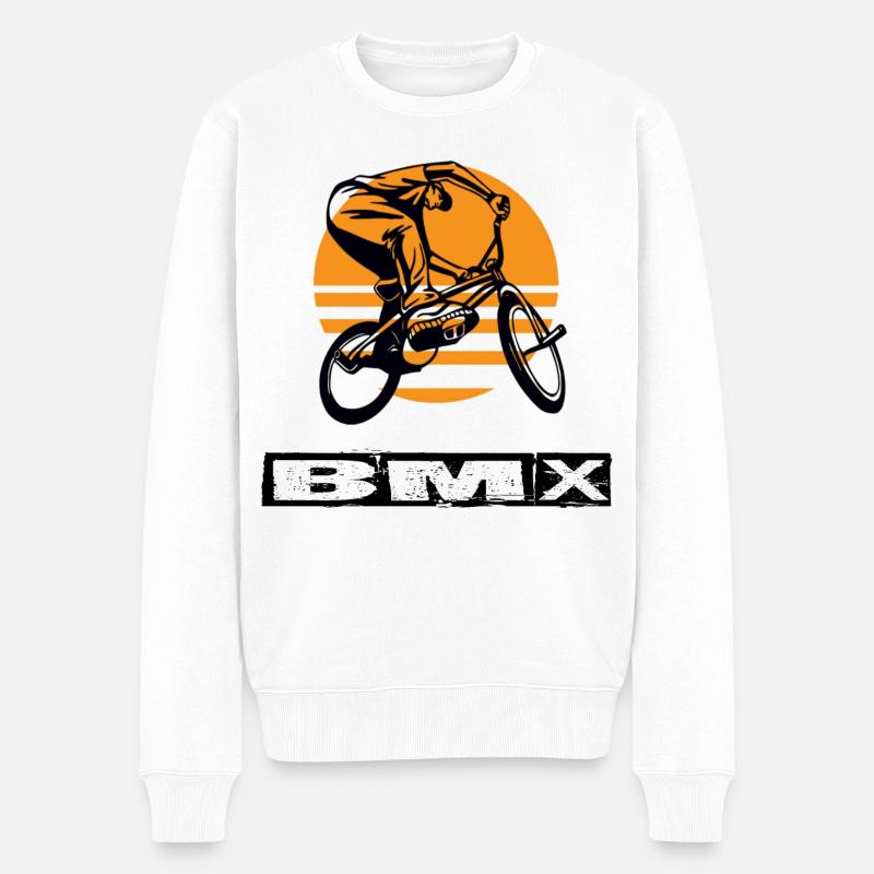 BMX - Pull Premium bio Homme - blanc