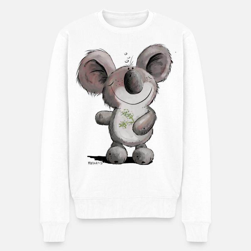 Koala Chouchou - Pull Premium bio Homme - blanc