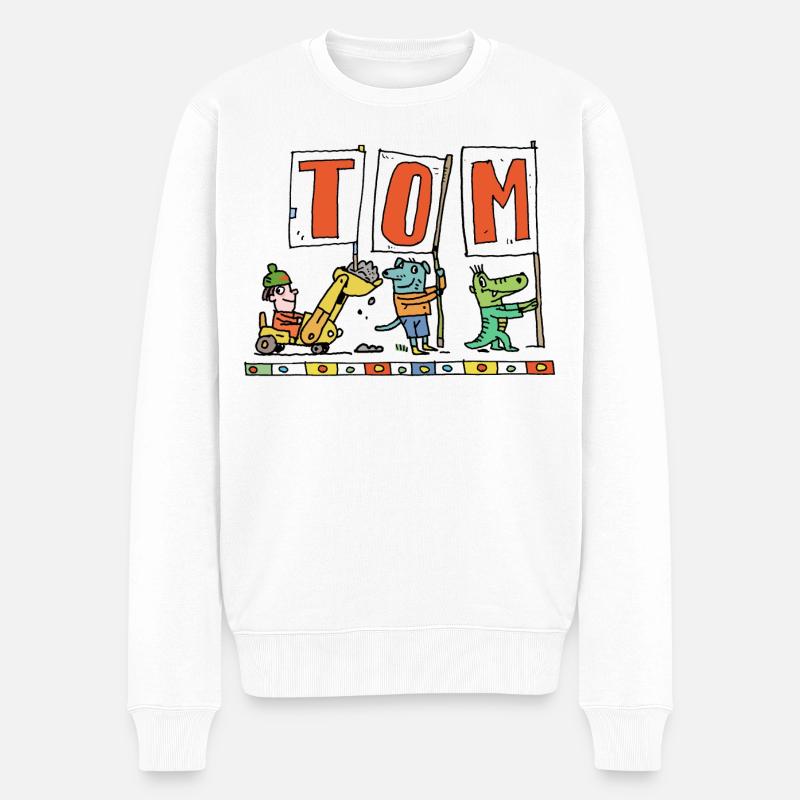C’est l’anniversaire de TOM - Pull Premium bio Homme - blanc
