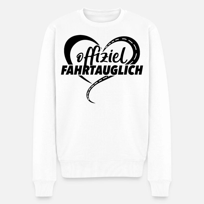 Führerschein - Männer Premium Bio Pullover - Weiß