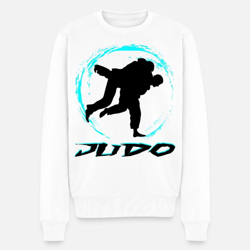 JUDO - Pull Premium bio Homme - blanc
