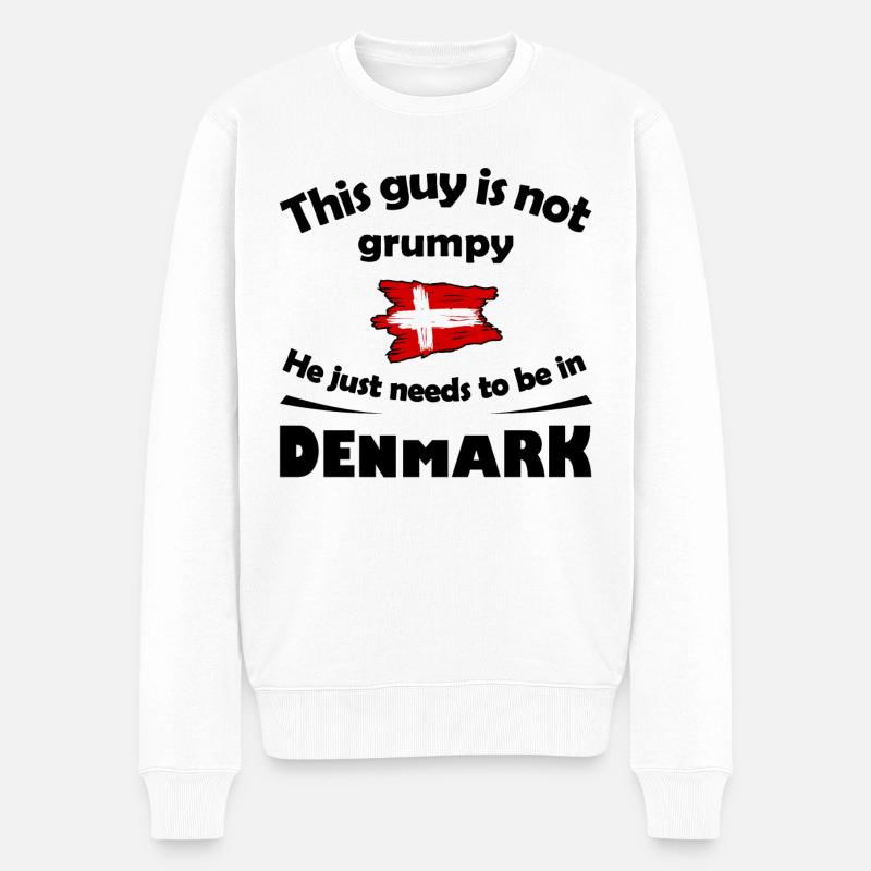 Danemark - Pull Premium bio Homme - blanc