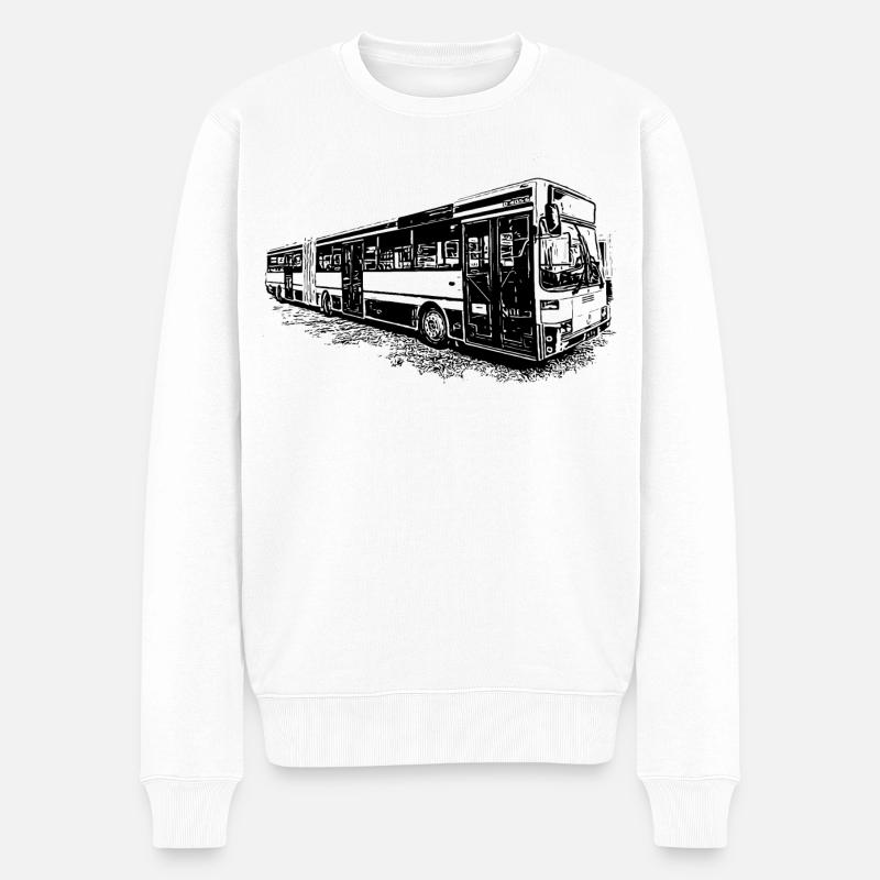 Mercedess O 405 G Bus Linienbus - Männer Premium Bio Pullover - Weiß