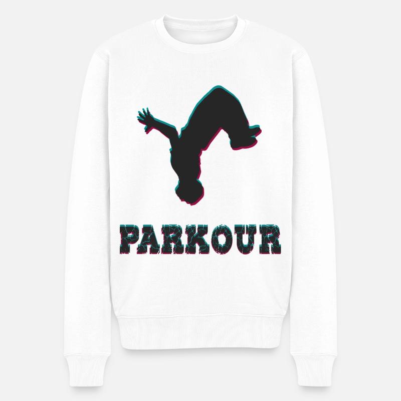 Parkour - Pull Premium bio Homme - blanc