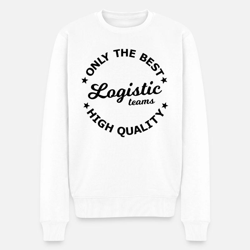 Logistik Team - Männer Premium Bio Pullover - Weiß