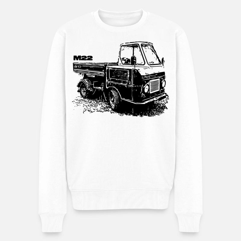 Multicar M22 - Männer Premium Bio Pullover - Weiß