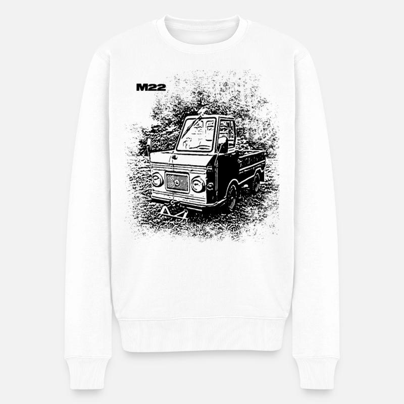 Multivoiture M22 - Pull Premium bio Homme - blanc