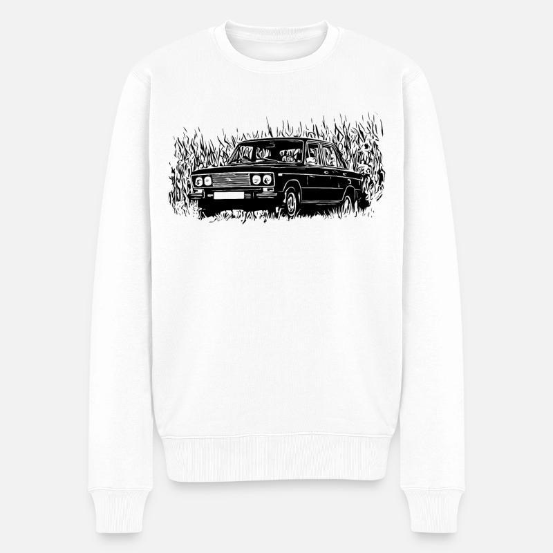 WAS 2106 Lada 1600 - Pull Premium bio Homme - blanc