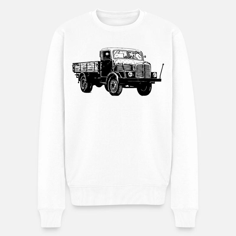 IFA S4000 - Männer Premium Bio Pullover - Weiß