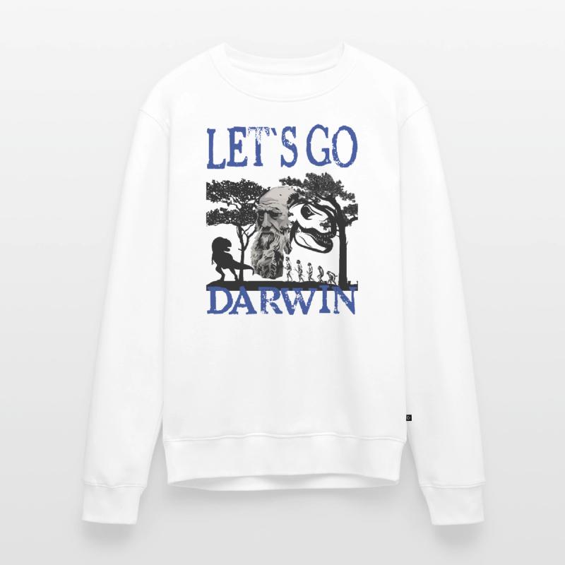 Idée cadeau textile Charles Darwin Evolution Pull Premium bio Homme