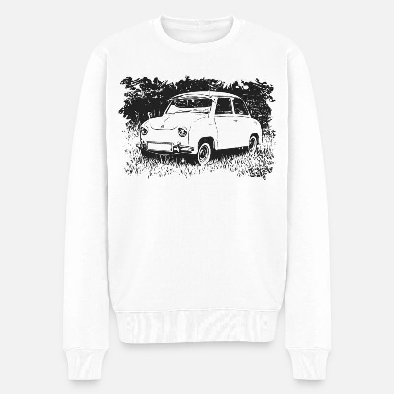 Goggomobil - Männer Premium Bio Pullover - Weiß