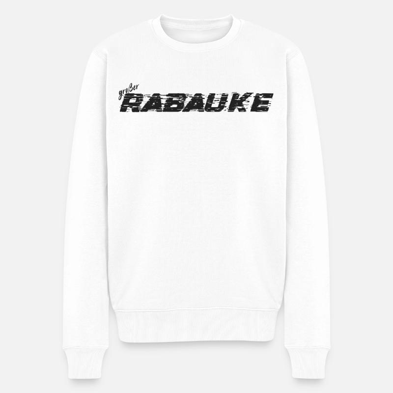Großer Rabauke - Männer Premium Bio Pullover - Weiß