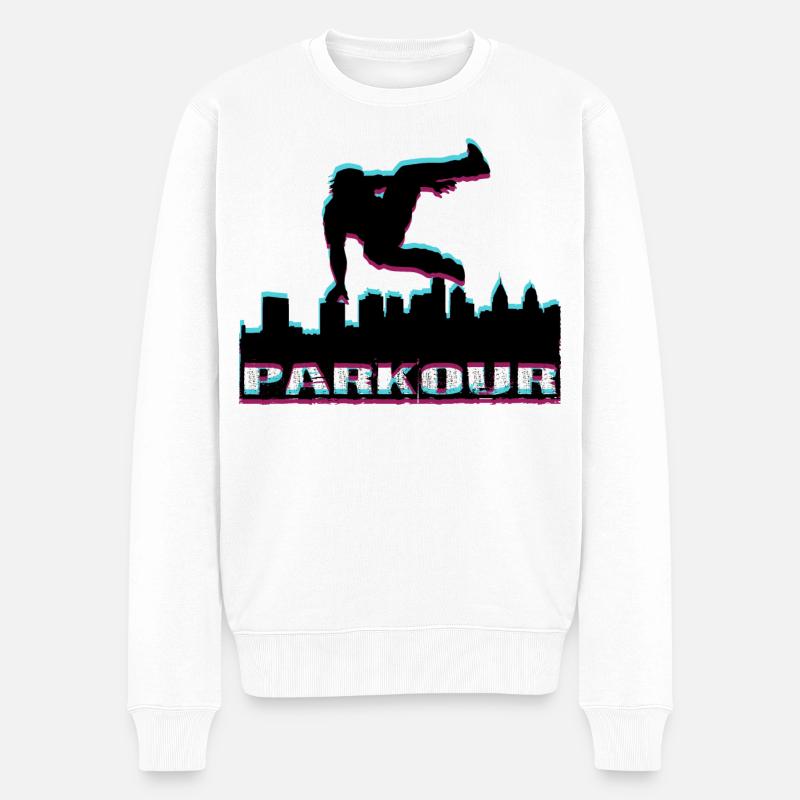 Parkour - Pull Premium bio Homme - blanc