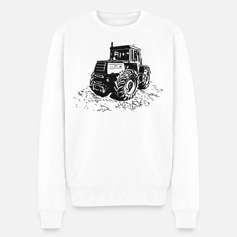 MB trac - Pull Premium bio Homme - blanc