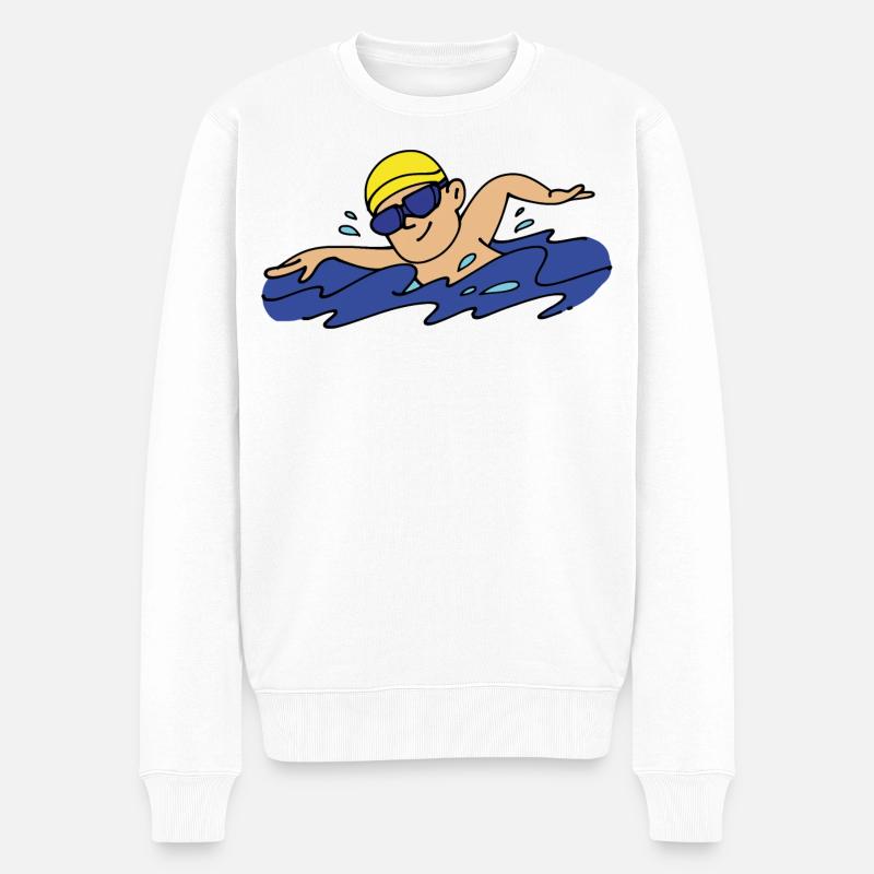 Nageur - Pull Premium bio Homme - blanc