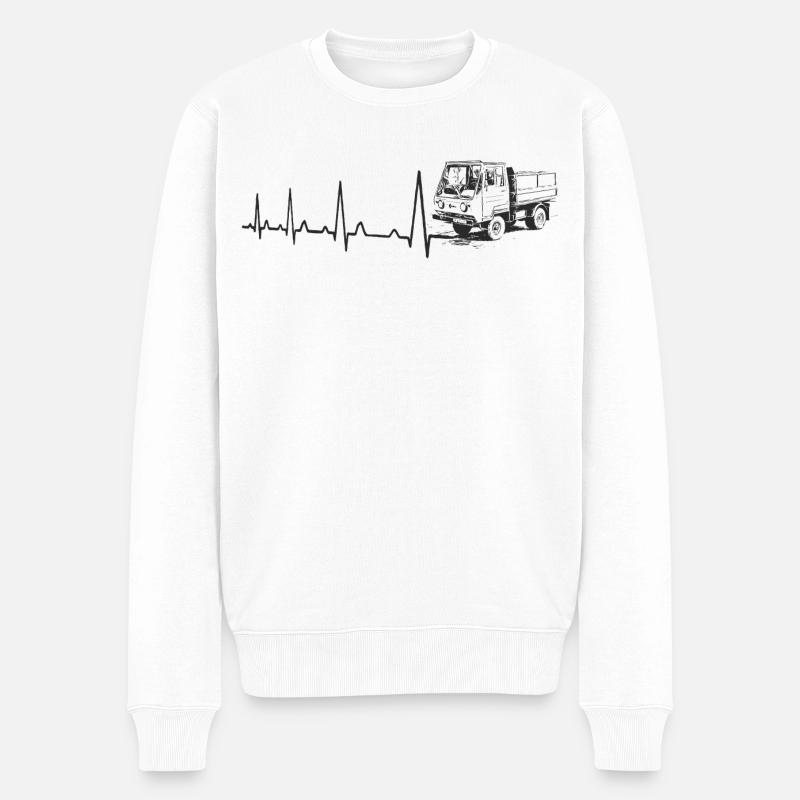 Heartbeat - Multicar M25 - Pull Premium bio Homme - blanc