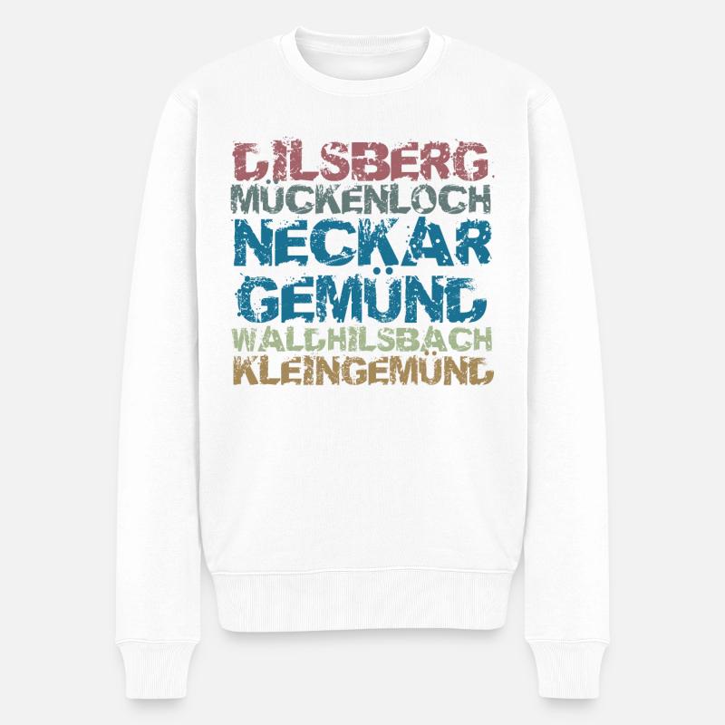 Neckargemünd und Ortsteile - Männer Premium Bio Pullover - Weiß