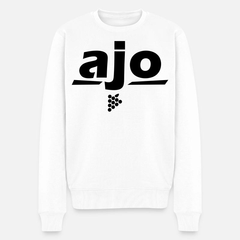 ajo alla - Männer Premium Bio Pullover - Weiß