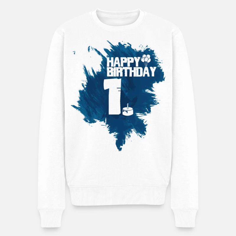 Joyeux anniversaire - 1 an - Pull Premium bio Homme - blanc