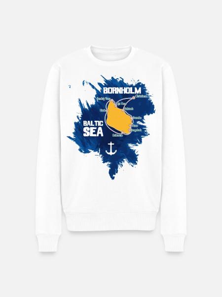 Bornholm Baltic Sea - Men's Premium Organic Jumper - white