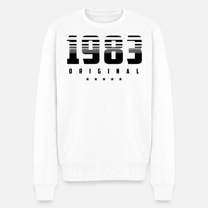 Né en 1983 l’original - Pull Premium bio Homme - blanc