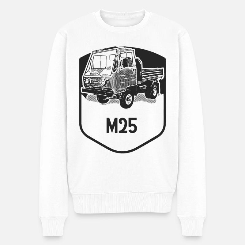 M25 Multicar DDR Klassiker - Männer Premium Bio Pullover - Weiß