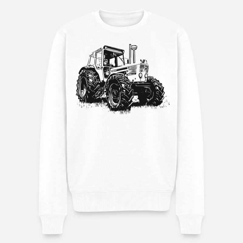 Deutz 13006 | spéciale Tracteurs Deutz | Deutz - Pull Premium bio Homme - blanc